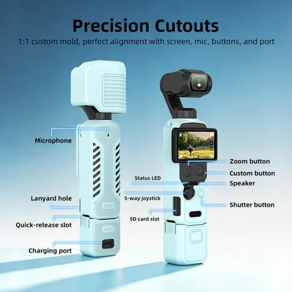 Funda protectora de silicona BRDRC para pantalla para DJI Osmo Pocket 4 (amarilla) — imagen 3