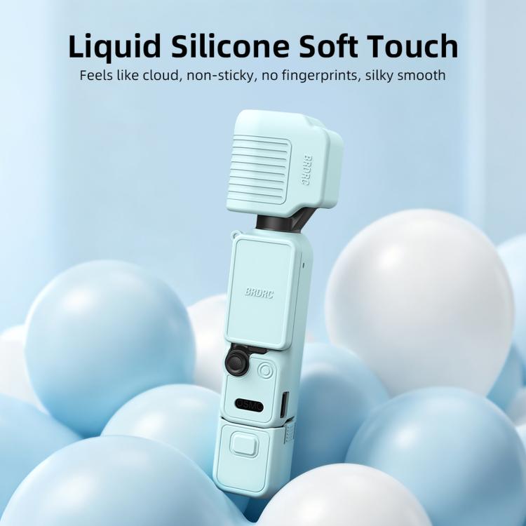 Funda protectora de silicona con parasol para la pantalla BRDRC de para DJI Osmo Pocket 4 (marrón) — imagen 7
