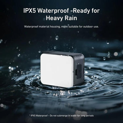 Action 5 Pro/4/3, mini luz de relleno para vlog de liberación rápida TELESIN, luz de vídeo LED magnética impermeable IPX5 co…