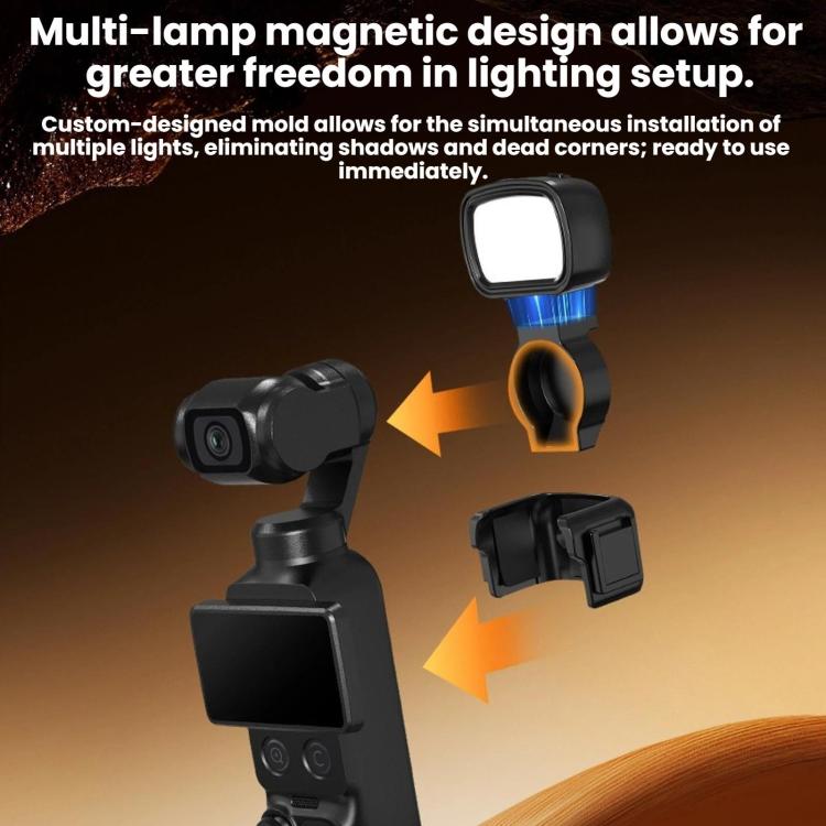 Luz magnética portátil para selfies BRDRC (negra) — imagen 4