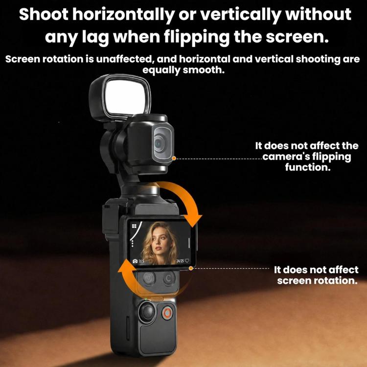 Luz magnética portátil para selfies BRDRC (negra) — imagen 8