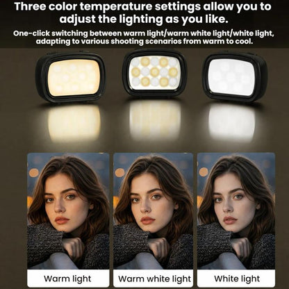 Luz magnética portátil para selfies BRDRC (negra) — imagen 9