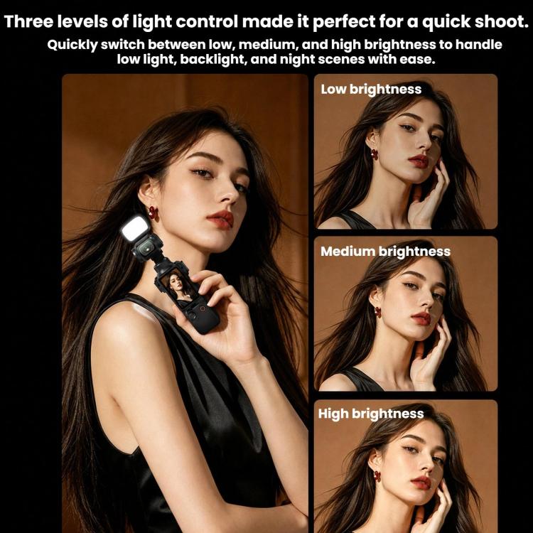 Luz magnética portátil para selfies BRDRC (negra) — imagen 10
