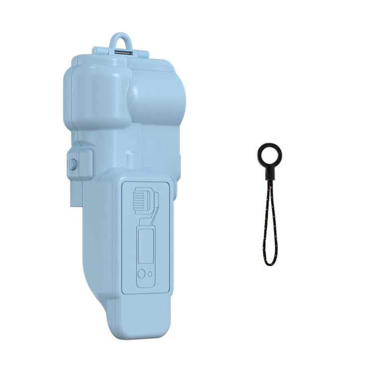 Carcasa de la Protector de pantalla para la lente BRDRC de para DJI Osmo Pocket 4 (azul)