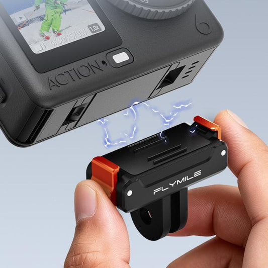 Base magnética de liberación rápida FLYMILE (negra) para DJI Osmo Action 6