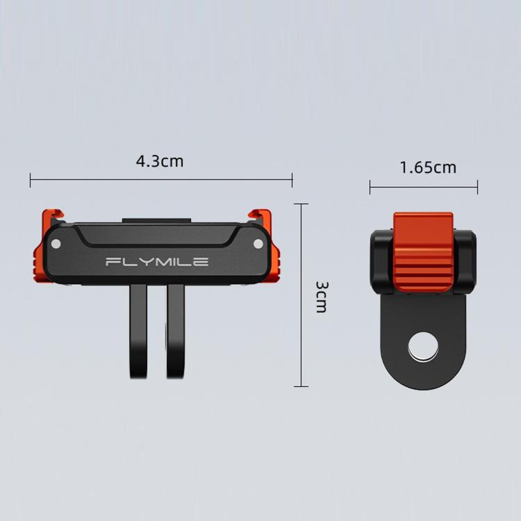 Base magnética de liberación rápida FLYMILE (negra) para DJI Osmo Action 6 — imagen 3
