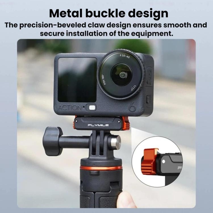 Base magnética de liberación rápida FLYMILE (negra) para DJI Osmo Action 6 — imagen 4