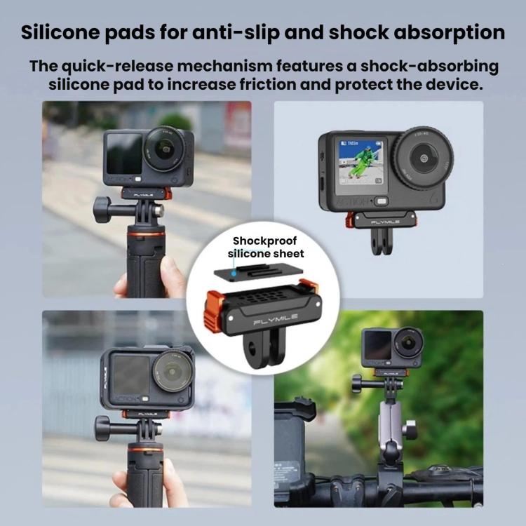 Base magnética de liberación rápida FLYMILE (negra) para DJI Osmo Action 6 — imagen 8