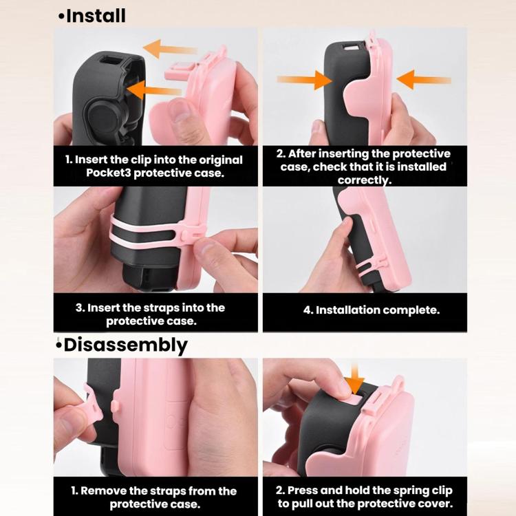 Estuche abatible con cierre magnético para filtros BRDRC para DJI Osmo Pocket 3 (negro) — imagen 11