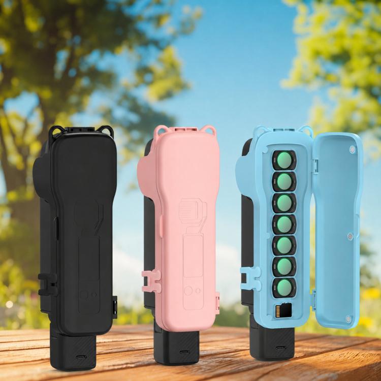 Estuche abatible con cierre magnético para filtros BRDRC para DJI Osmo Pocket 3 (azul) — imagen 12