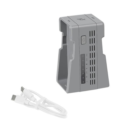 Batería Cargador de doble 2 YX de 45 W con concentrador de carga rápida PD y modo de almacenamiento para DJI Neo (gris) — im…