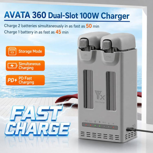 Batería Cargador paralelo YX PD de 100 W, concentrador de carga rápida bidireccional con modo de almacenamiento de para DJI…
