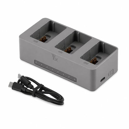 Batería Cargador paralelo YX PD de 100 W, concentrador de carga rápida de 3 vías con modo de almacenamiento de para DJI Avat…