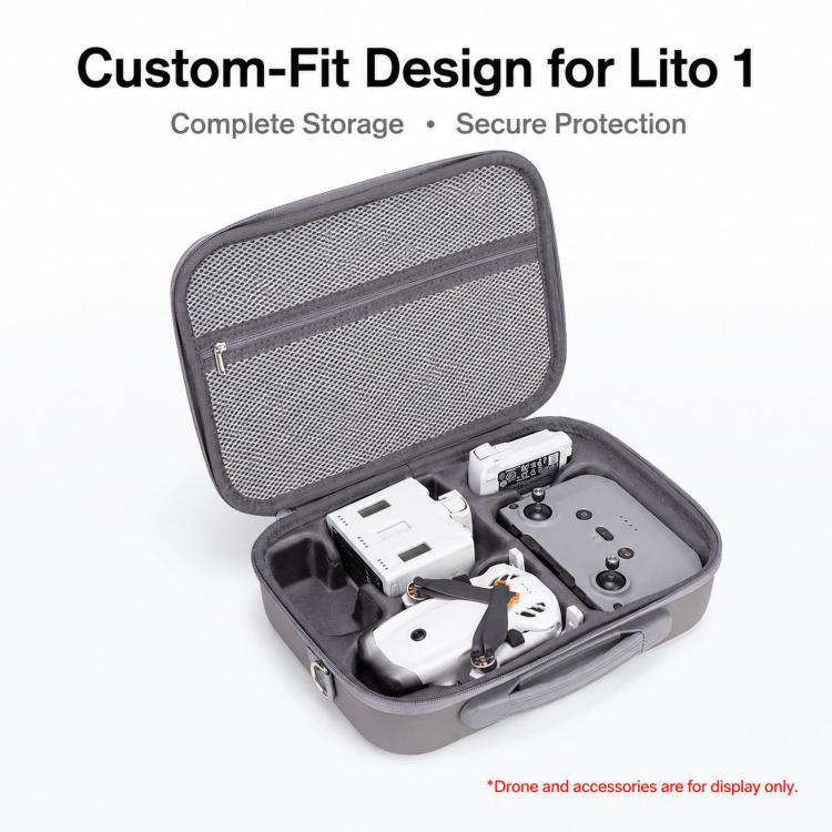 Estuche de almacenamiento portátil para kit de dron Lito 1, bolso de hombro para exteriores (gris) — imagen 2