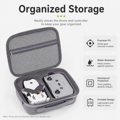 Bolsa de almacenamiento portátil para exteriores con control remoto estándar y dron Lito 1 (negra) — imagen 3