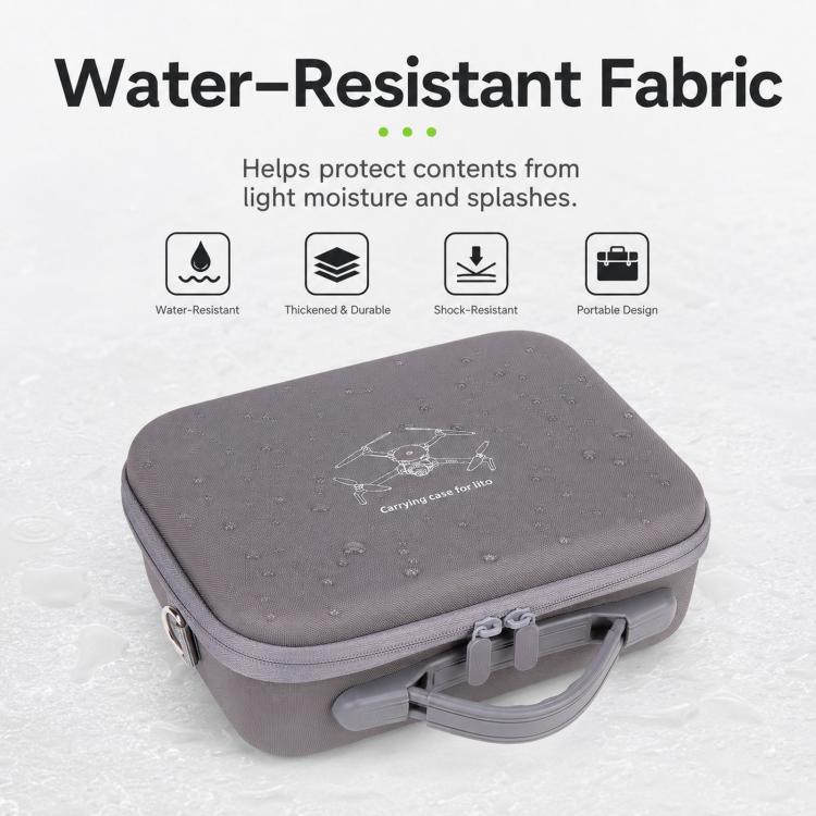 Bolsa de almacenamiento portátil para exteriores con control remoto estándar y dron Lito 1 (gris) — imagen 4