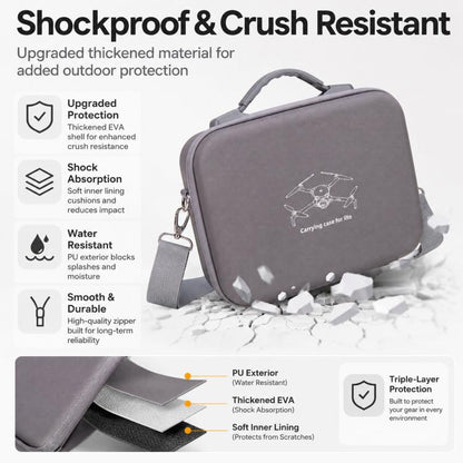 Bolsa de almacenamiento portátil para exteriores con control remoto estándar y dron Lito 1 (negra) — imagen 8
