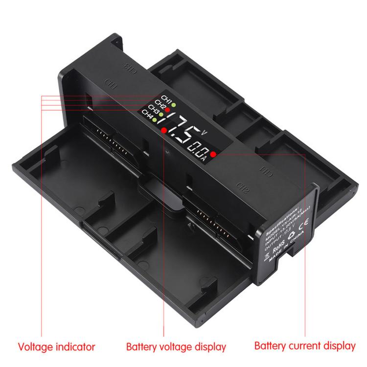 Cargador secuencial con pantalla digital para DJI Mavic 2 Pro (Negro) — imagen 4