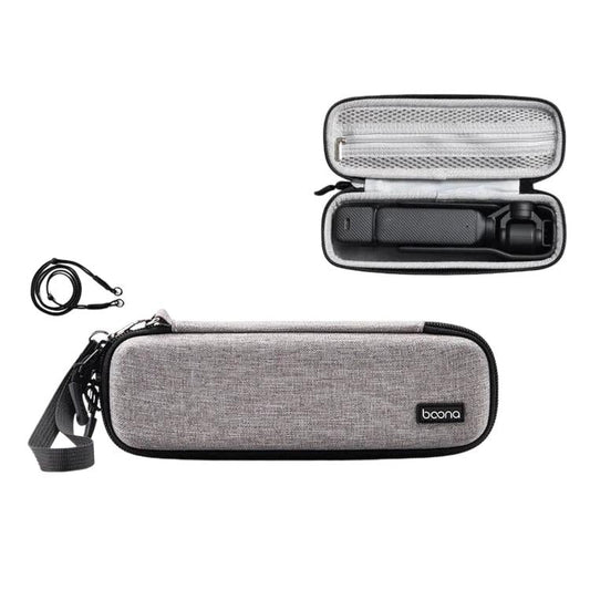 Funda Baona FD006 rígida de EVA para cámara de acción, estuche protector de viaje, especificaciones: Gris + Cordón para DJI…