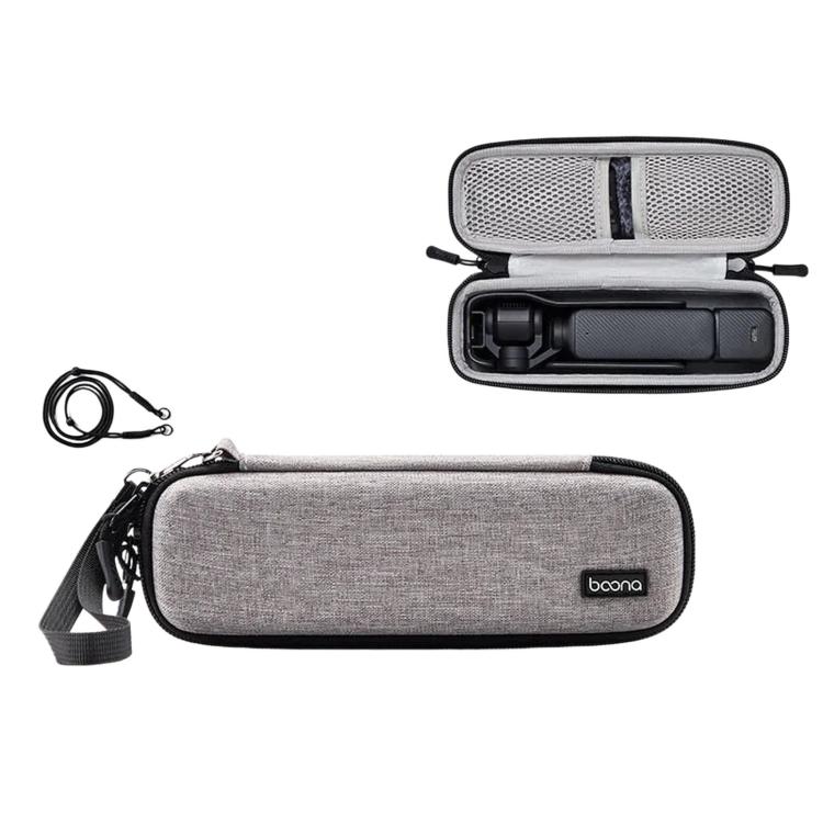 Funda Baona FD006 rígida de EVA para cámara de acción, estuche protector de viaje. Especificaciones: Gris mejorado + cordón…