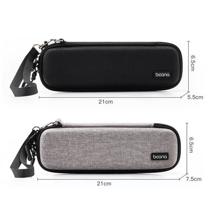 Funda Baona FD006 rígida de EVA para cámara de acción, estuche protector de viaje. Especificaciones: Gris mejorado + cordón……