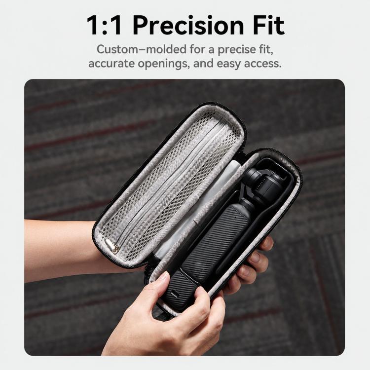 Funda Baona FD006 rígida de EVA para cámara de acción, estuche protector de viaje. Especificaciones: Negro mejorado + cordón…
