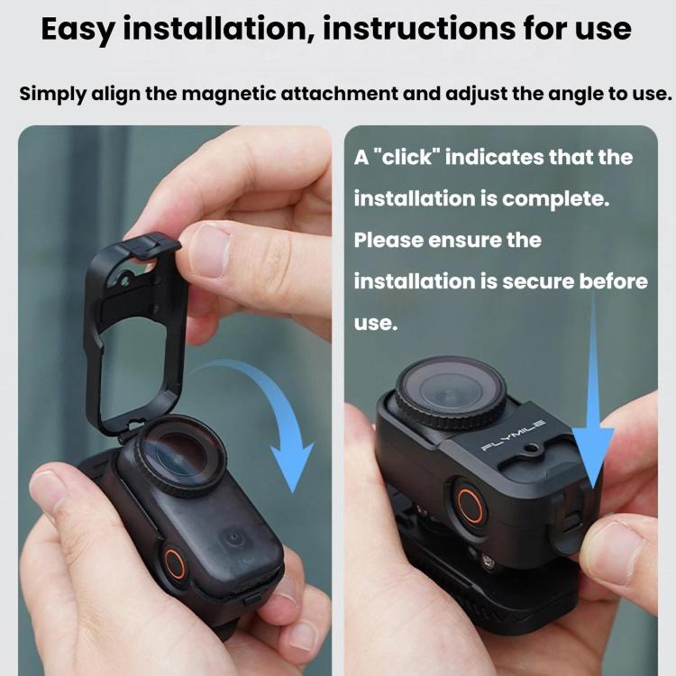 Clip magnético para correa de mochila Flymile (Negro) — imagen 5