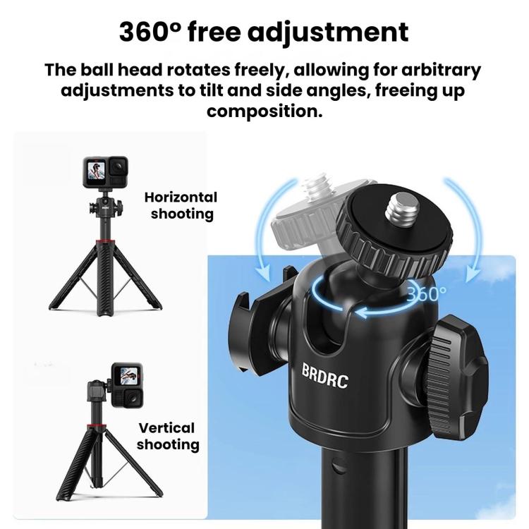 Trípode de extensión para selfies BRDRC para DJI Osmo Pocket 4 (montura de 1/4) — imagen 5