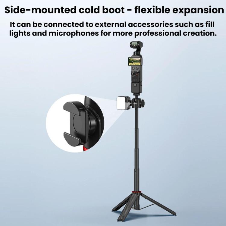 Trípode de extensión para selfies BRDRC para DJI Osmo Pocket 4 (montura de 1/4) — imagen 10