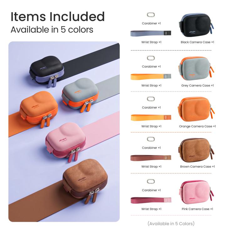 Estuche de transporte mini para cámaras de acción aMagisn ChicLite Serie para Insta360, y GoPro Hero para DJI Osmo Action 6……