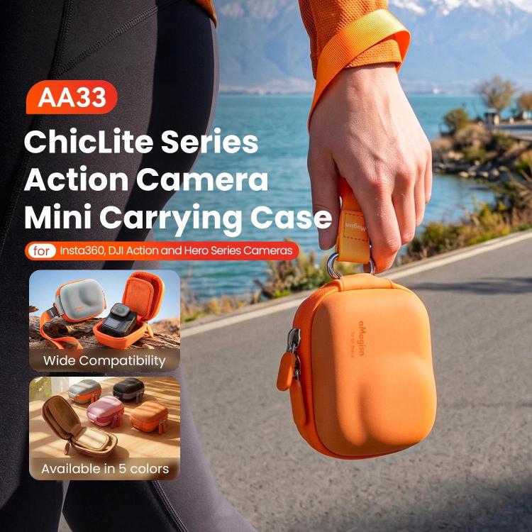 Estuche de transporte mini para cámaras de acción AMagisn ChicLite Serie para Insta360, y GoPro Hero para DJI Osmo Action 6……