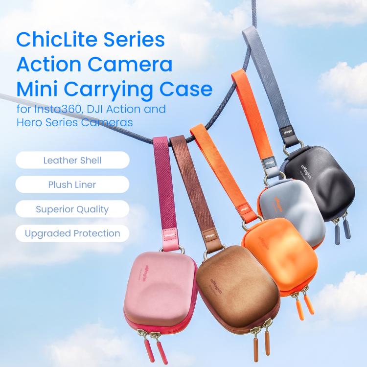 Estuche de transporte mini para cámaras de acción AMagisn ChicLite Serie para Insta360, y GoPro Hero para DJI Osmo Action 6……