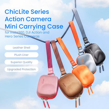 Estuche de transporte mini para cámaras de acción AMagisn ChicLite Serie para Insta360, y GoPro Hero para DJI Osmo Action 6……