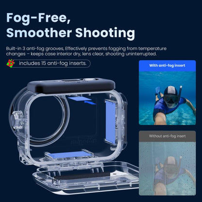 Carcasa impermeable aMagisn de 60 m para buceo profundo con doble cierre (transparente) — imagen 6