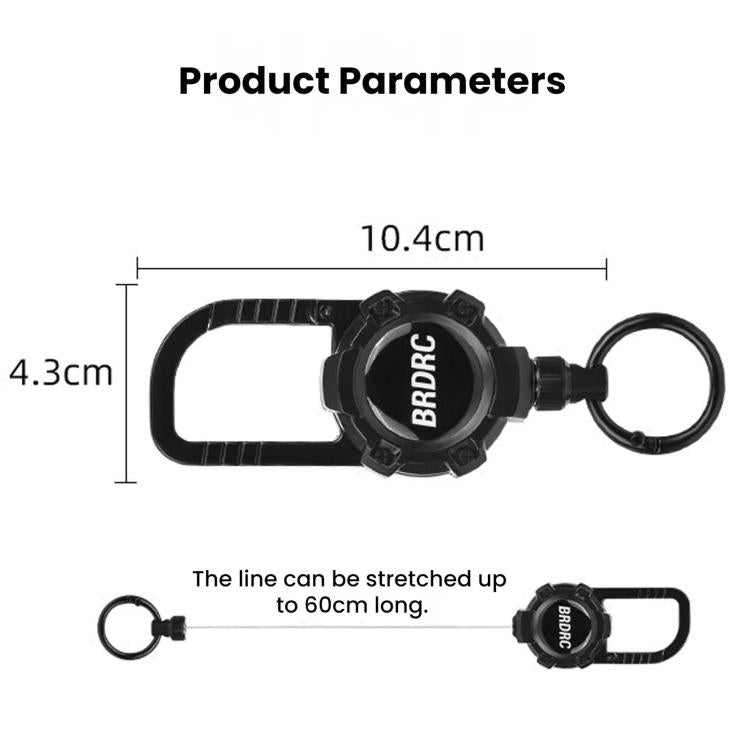 Mochila Osmo Packet 4 / 3 BRDRC Gancho magnético telescópico para con cuerda antipérdida (Negro) para DJI Osmo — imagen 3