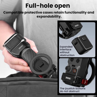 Soporte magnético para teleprompter BRDRC con extensor de zapata fría y clip para teléfono (rosa) para DJI Osmo Pocket 4 — i…