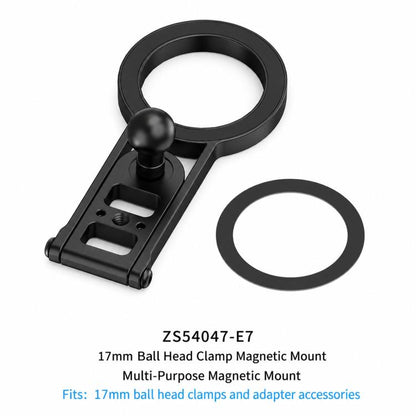 Base de montaje magnética Universal para cámara de acción con rótula de 17 mm