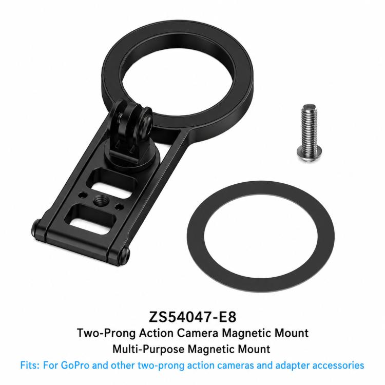 Base de montaje magnética Universal de 2 puntas para cámaras de acción