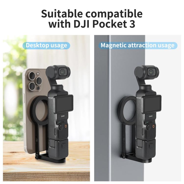 Base de montaje magnética Universal para cámara de acción con rótula de 17 mm — imagen 6
