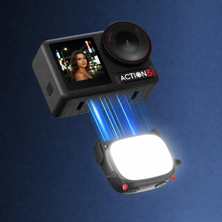 Accesorio de luz de relleno BRDRC para selfies de mano para DJI Osmo Action 3
