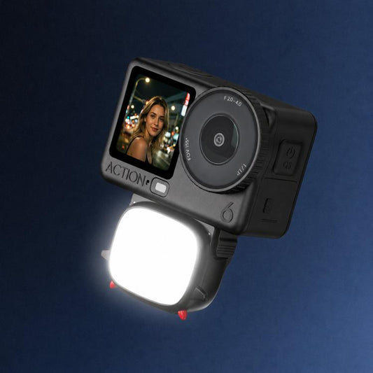 Accesorio de luz de relleno BRDRC para selfies de mano para DJI Osmo Action 6