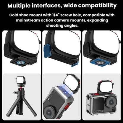 Accesorio de luz de relleno BRDRC para selfies de mano para DJI Osmo Action 3 — imagen 6