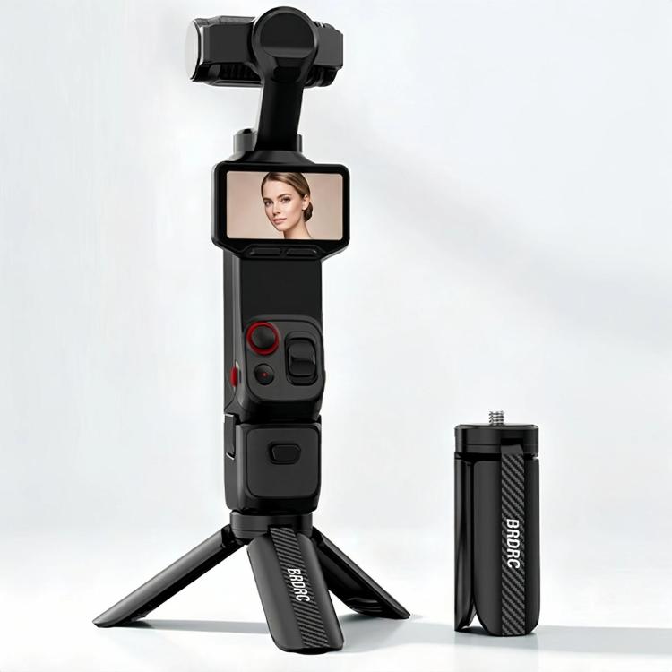Base de montaje de escritorio BRDRC para trípode 4P / 4 / 3 para DJI Osmo Pocket (negra)