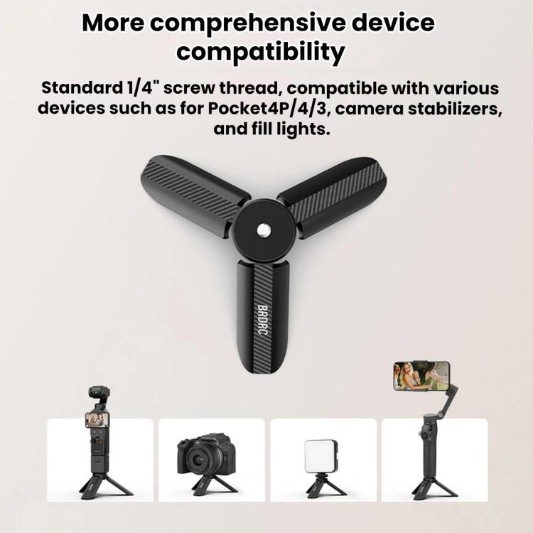 Base de montaje de escritorio BRDRC para trípode 4P / 4 / 3 para DJI Osmo Pocket (negra) — imagen 3