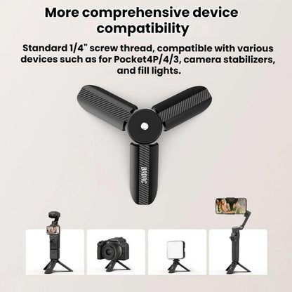 Base de montaje de escritorio BRDRC para trípode 4P / 4 / 3 para DJI Osmo Pocket (negra) — imagen 3