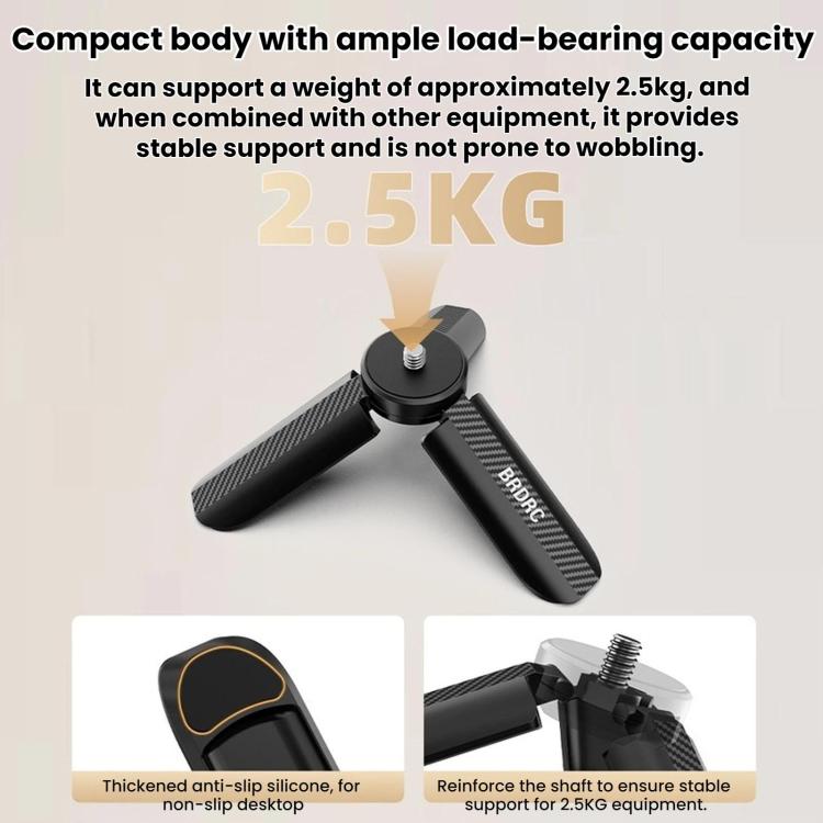 Base de montaje de escritorio BRDRC para trípode 4P / 4 / 3 para DJI Osmo Pocket (negra) — imagen 5