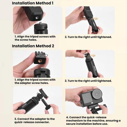 Base de montaje de escritorio BRDRC para trípode 4P / 4 / 3 para DJI Osmo Pocket (negra) — imagen 8