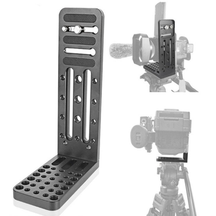 Placa de liberación rápida de trípode de giro / inclinación hidráulico en forma de L BEXIN L130C para cardán RONIN-S para DJ…