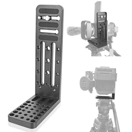 Placa de liberación rápida de trípode de giro / inclinación hidráulico en forma de L BEXIN L130C para cardán RONIN-S para DJ…