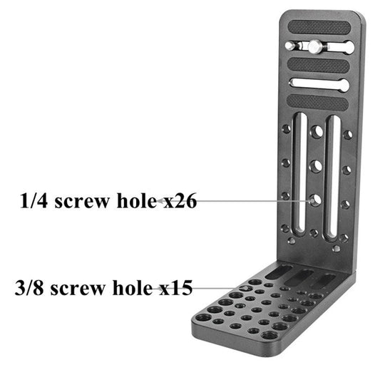 Placa de liberación rápida de trípode de giro / inclinación hidráulico en forma de L BEXIN L130C para cardán RONIN-S para DJ…